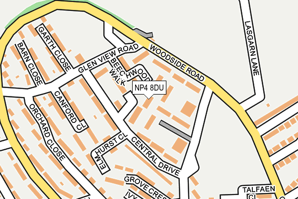 NP4 8DU map - OS OpenMap – Local (Ordnance Survey)