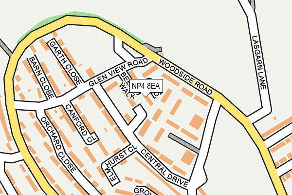 NP4 8EA map - OS OpenMap – Local (Ordnance Survey)