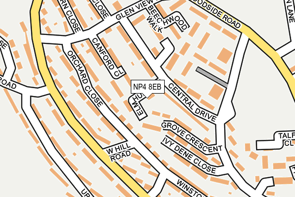 NP4 8EB map - OS OpenMap – Local (Ordnance Survey)