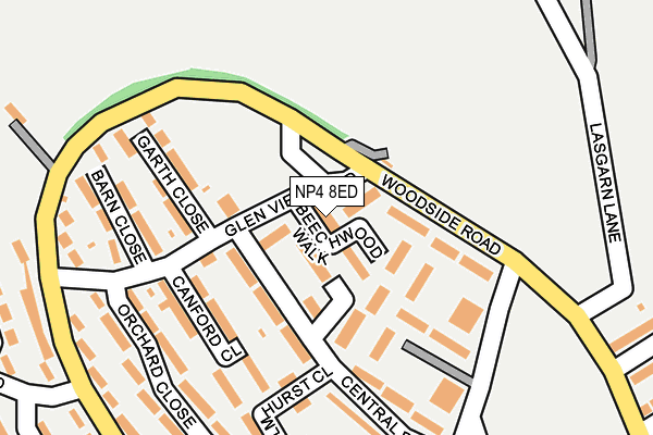 NP4 8ED map - OS OpenMap – Local (Ordnance Survey)