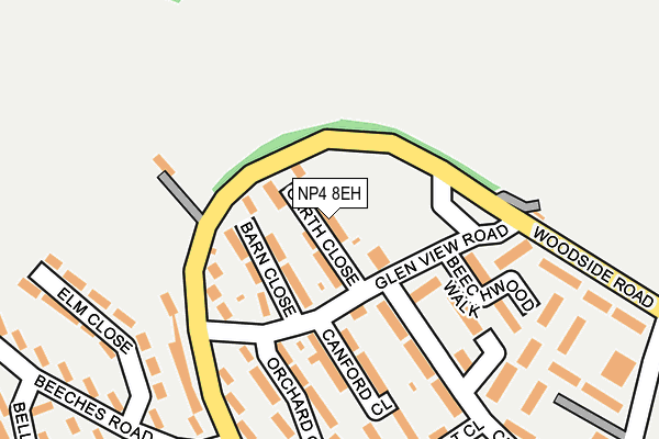 NP4 8EH map - OS OpenMap – Local (Ordnance Survey)