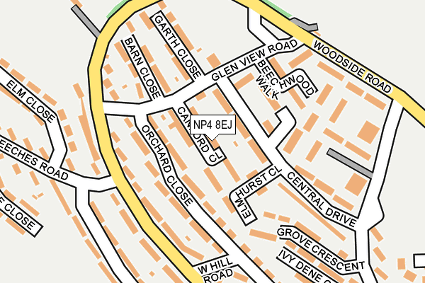 NP4 8EJ map - OS OpenMap – Local (Ordnance Survey)