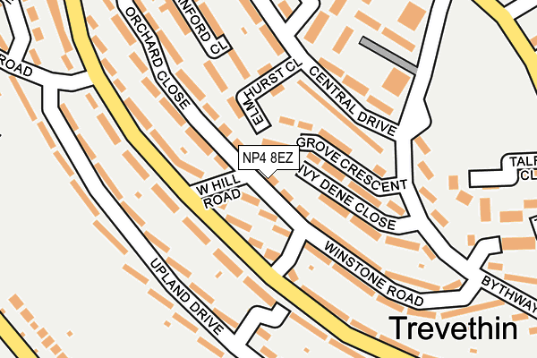 NP4 8EZ map - OS OpenMap – Local (Ordnance Survey)