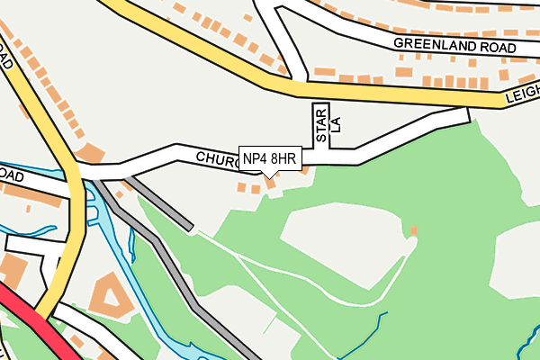 NP4 8HR map - OS OpenMap – Local (Ordnance Survey)