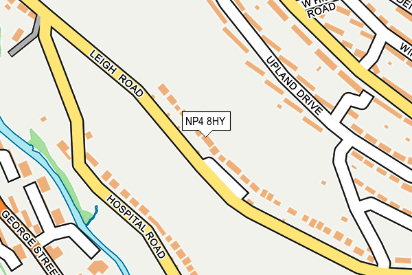 NP4 8HY map - OS OpenMap – Local (Ordnance Survey)