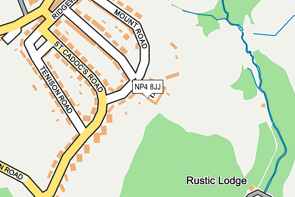 NP4 8JJ map - OS OpenMap – Local (Ordnance Survey)