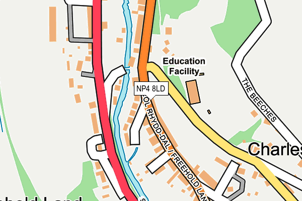 NP4 8LD map - OS OpenMap – Local (Ordnance Survey)