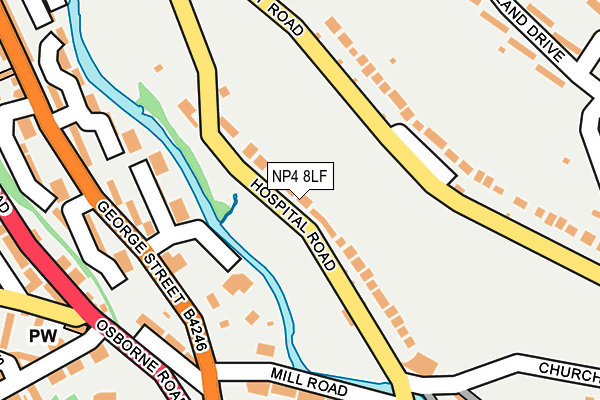 NP4 8LF map - OS OpenMap – Local (Ordnance Survey)