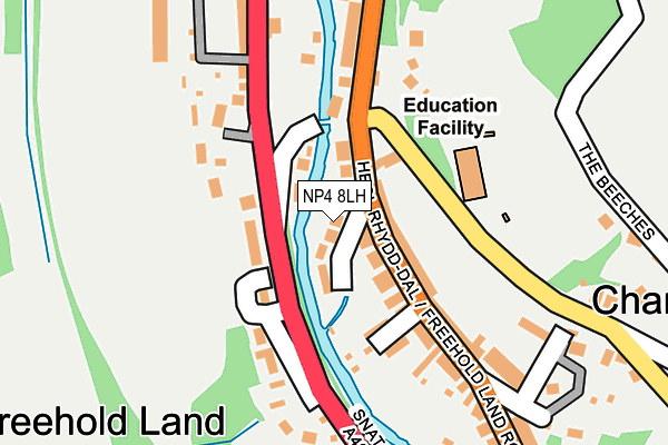 NP4 8LH map - OS OpenMap – Local (Ordnance Survey)