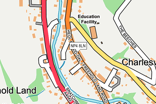 NP4 8LN map - OS OpenMap – Local (Ordnance Survey)