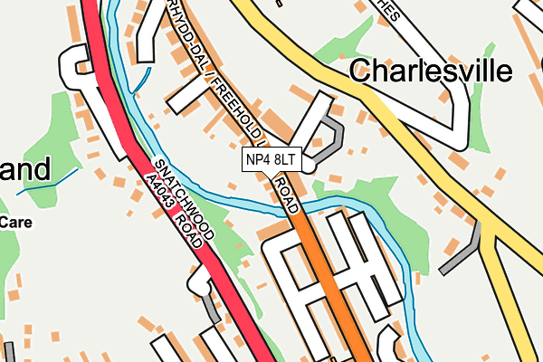 NP4 8LT map - OS OpenMap – Local (Ordnance Survey)