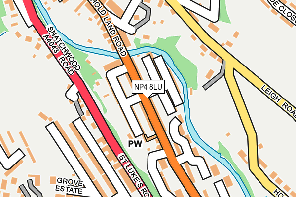 NP4 8LU map - OS OpenMap – Local (Ordnance Survey)