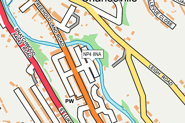 NP4 8NA map - OS OpenMap – Local (Ordnance Survey)