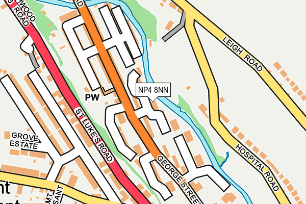 NP4 8NN map - OS OpenMap – Local (Ordnance Survey)