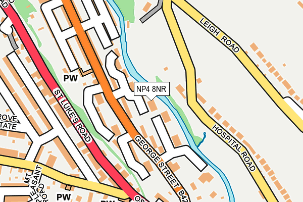 NP4 8NR map - OS OpenMap – Local (Ordnance Survey)