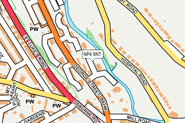 NP4 8NT map - OS OpenMap – Local (Ordnance Survey)