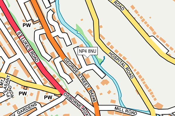 NP4 8NU map - OS OpenMap – Local (Ordnance Survey)