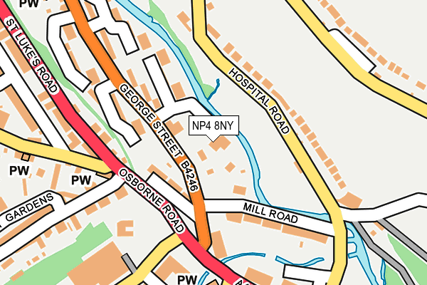NP4 8NY map - OS OpenMap – Local (Ordnance Survey)