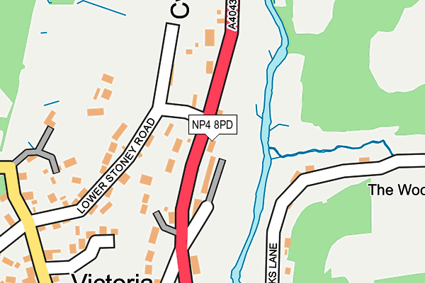 NP4 8PD map - OS OpenMap – Local (Ordnance Survey)
