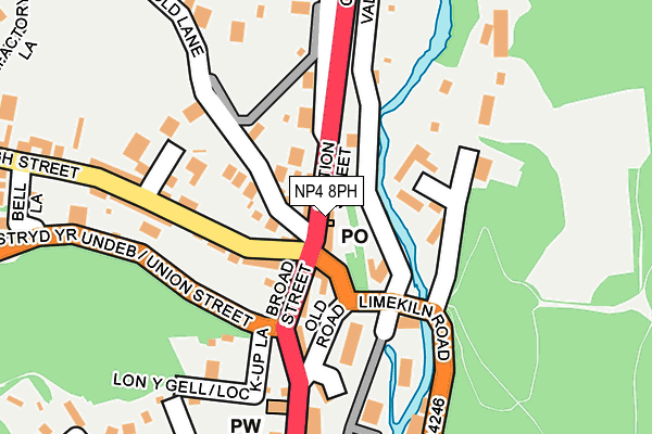 NP4 8PH map - OS OpenMap – Local (Ordnance Survey)