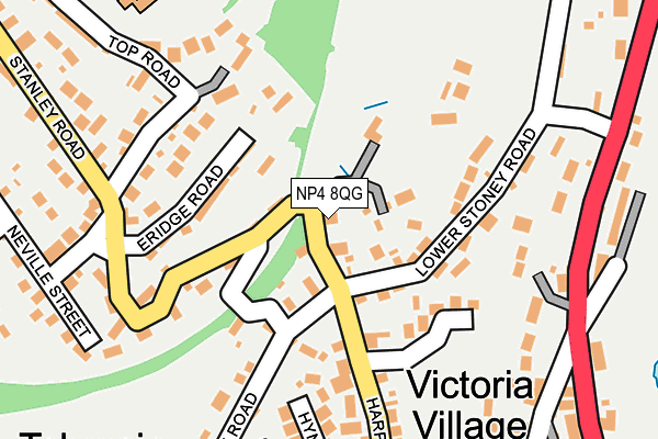NP4 8QG map - OS OpenMap – Local (Ordnance Survey)