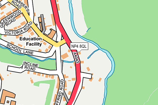 NP4 8QL map - OS OpenMap – Local (Ordnance Survey)