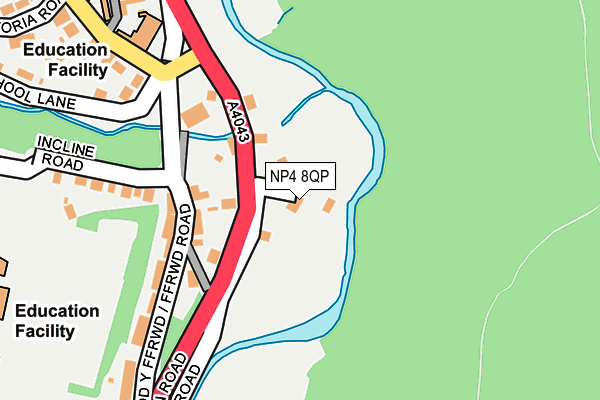 NP4 8QP map - OS OpenMap – Local (Ordnance Survey)