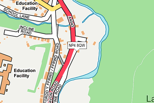 NP4 8QW map - OS OpenMap – Local (Ordnance Survey)