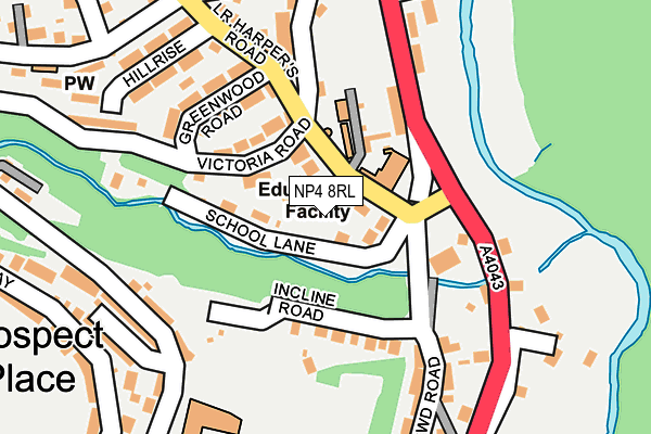NP4 8RL map - OS OpenMap – Local (Ordnance Survey)