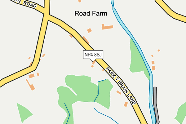 NP4 8SJ map - OS OpenMap – Local (Ordnance Survey)