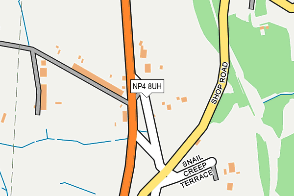 NP4 8UH map - OS OpenMap – Local (Ordnance Survey)