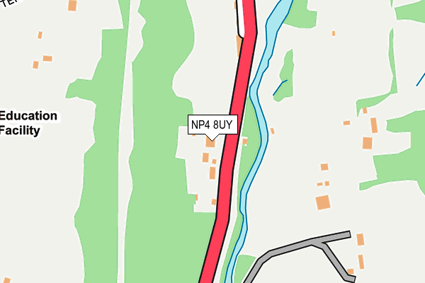 NP4 8UY map - OS OpenMap – Local (Ordnance Survey)