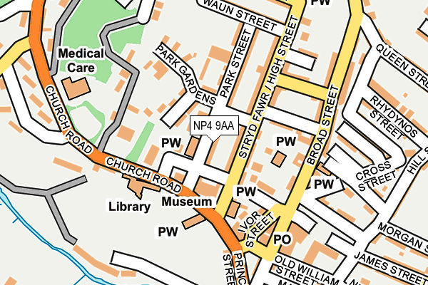 NP4 9AA map - OS OpenMap – Local (Ordnance Survey)