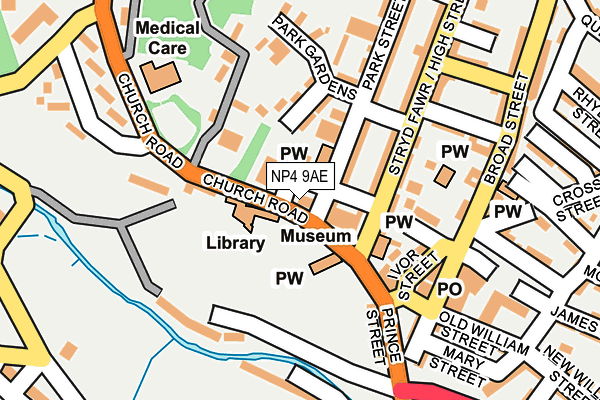 NP4 9AE map - OS OpenMap – Local (Ordnance Survey)