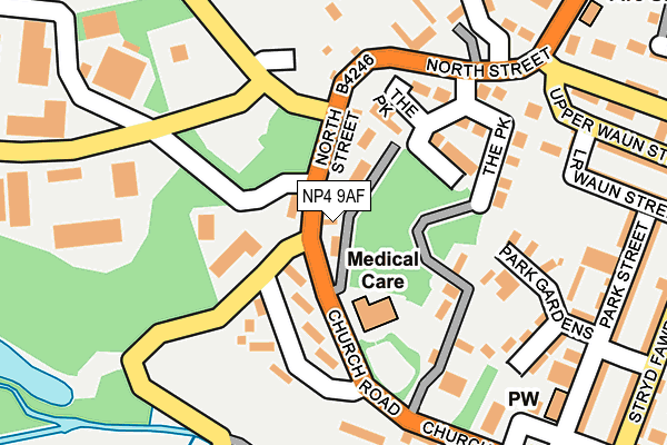 NP4 9AF map - OS OpenMap – Local (Ordnance Survey)