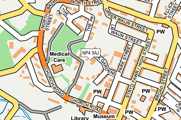 NP4 9AJ map - OS OpenMap – Local (Ordnance Survey)