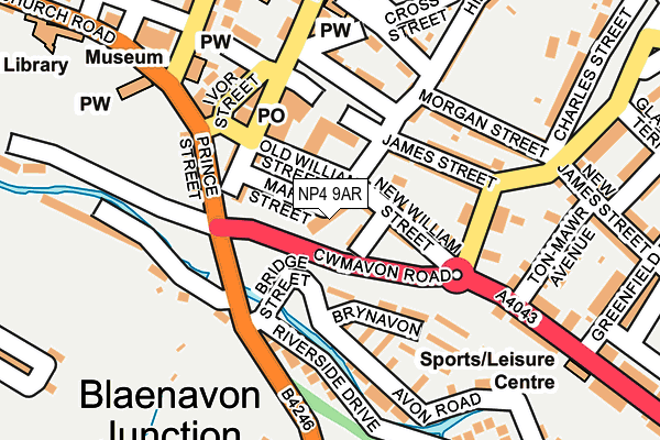 NP4 9AR map - OS OpenMap – Local (Ordnance Survey)