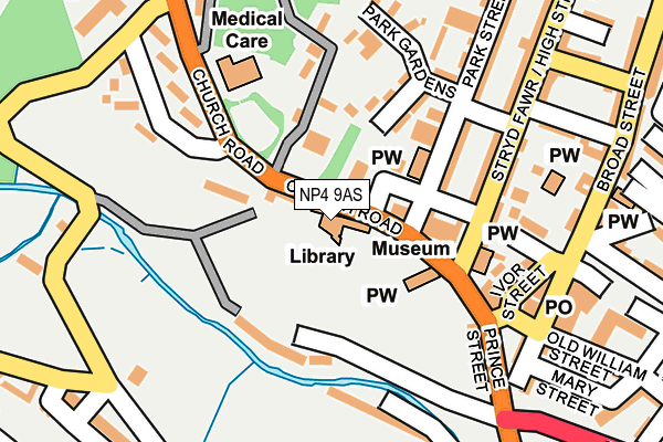 NP4 9AS map - OS OpenMap – Local (Ordnance Survey)