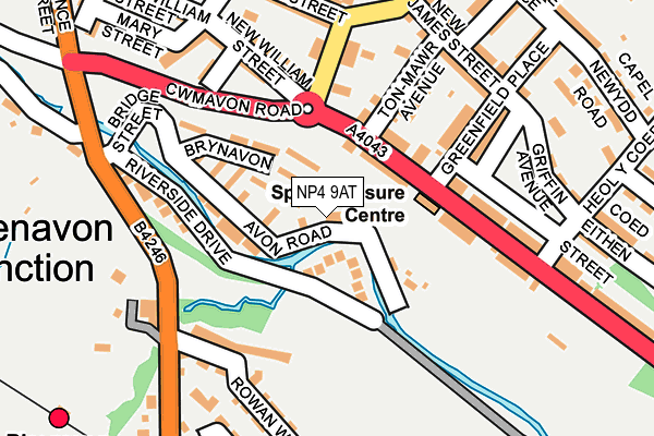 NP4 9AT map - OS OpenMap – Local (Ordnance Survey)