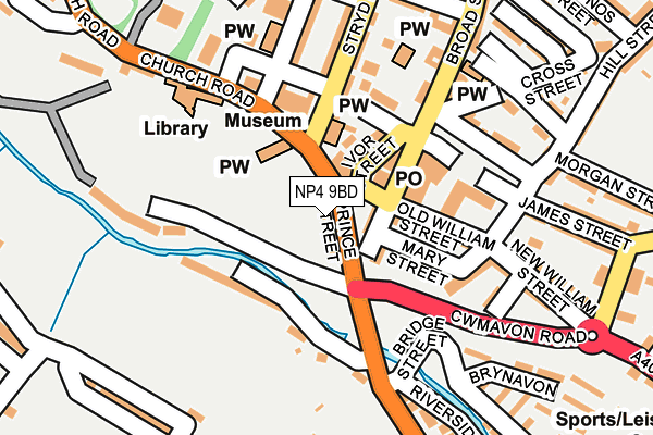 NP4 9BD map - OS OpenMap – Local (Ordnance Survey)