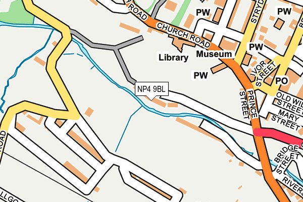 NP4 9BL map - OS OpenMap – Local (Ordnance Survey)