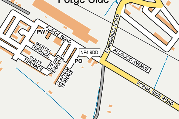 NP4 9DD map - OS OpenMap – Local (Ordnance Survey)