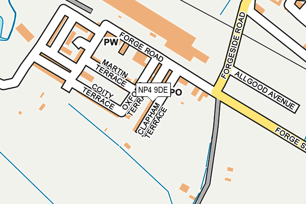 NP4 9DE map - OS OpenMap – Local (Ordnance Survey)