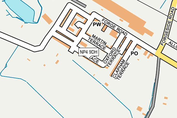 NP4 9DH map - OS OpenMap – Local (Ordnance Survey)