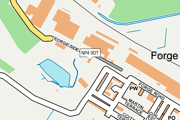 NP4 9DT map - OS OpenMap – Local (Ordnance Survey)