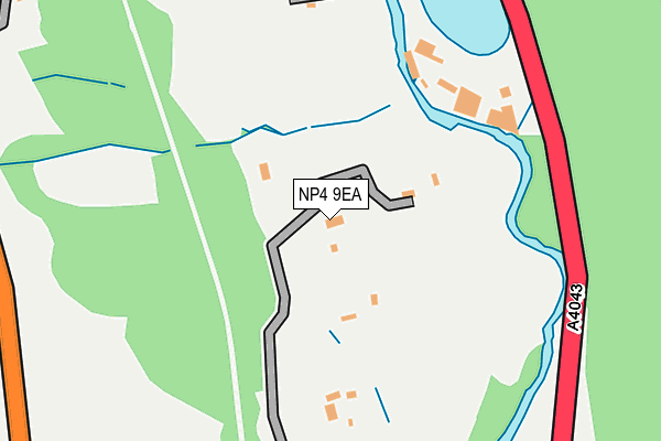 NP4 9EA map - OS OpenMap – Local (Ordnance Survey)
