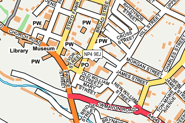 NP4 9EJ map - OS OpenMap – Local (Ordnance Survey)