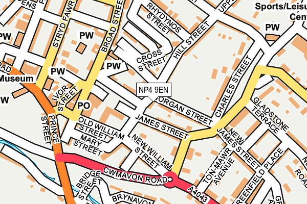 NP4 9EN map - OS OpenMap – Local (Ordnance Survey)