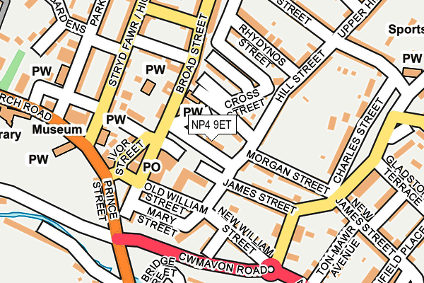 NP4 9ET map - OS OpenMap – Local (Ordnance Survey)