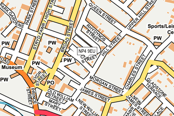 NP4 9EU map - OS OpenMap – Local (Ordnance Survey)